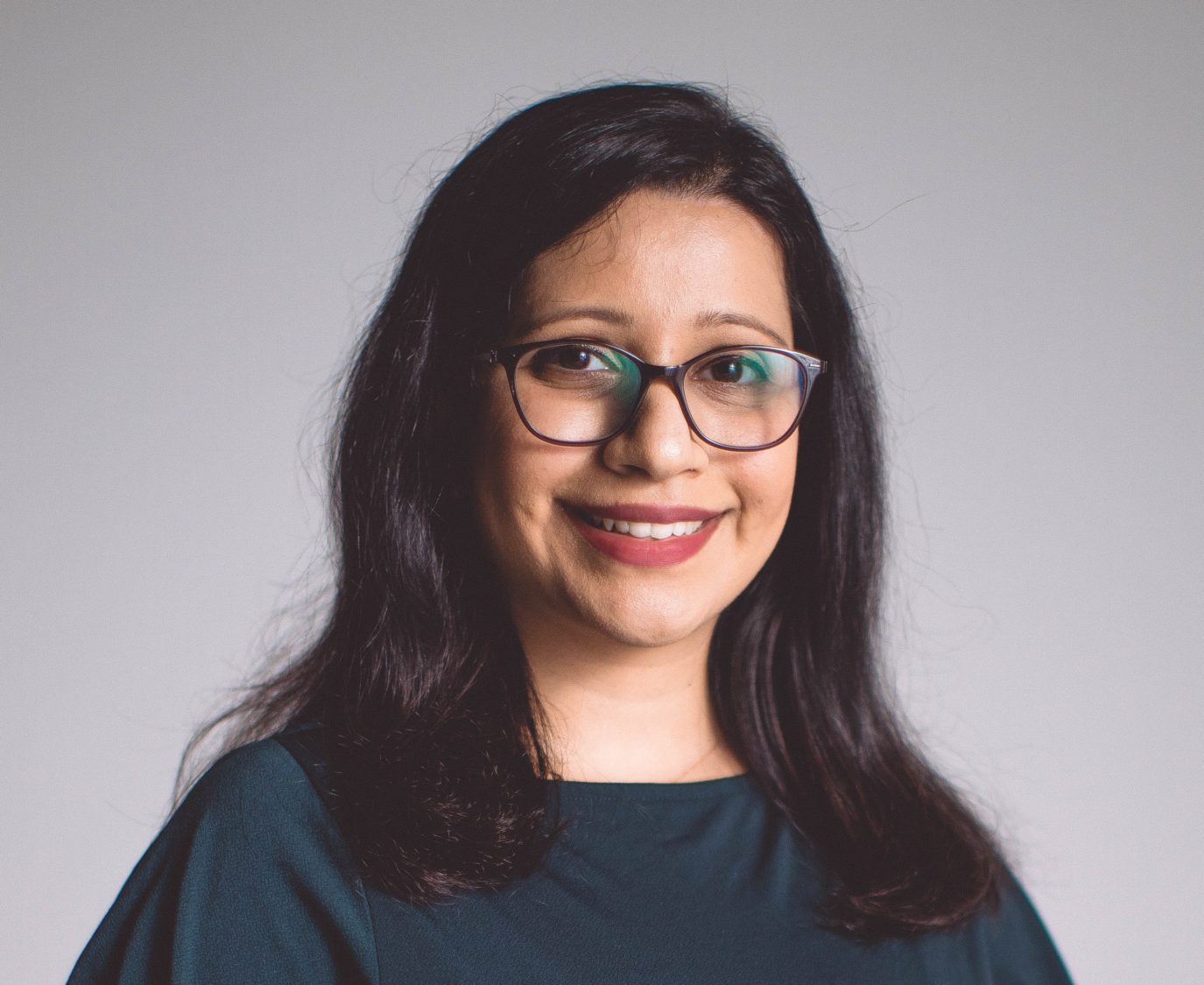Woman smiling
