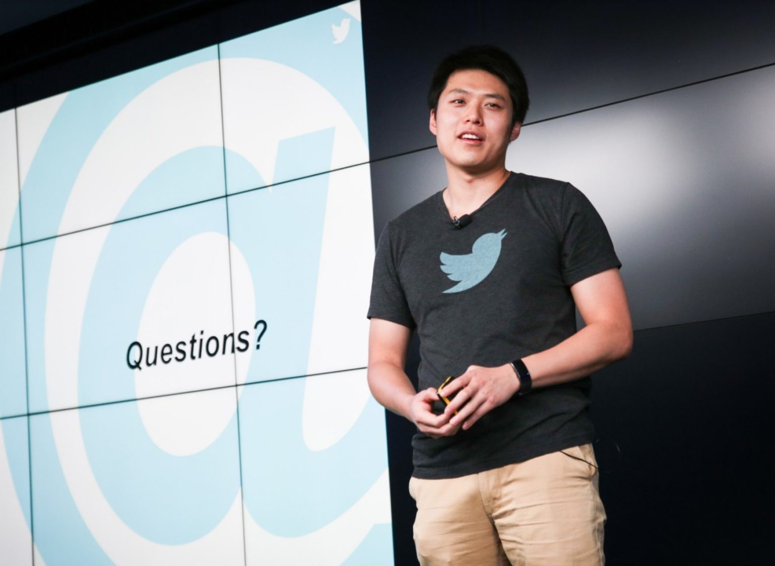 Man talking to a group